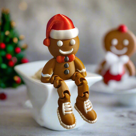 Dangle Leg Gingerbread Man