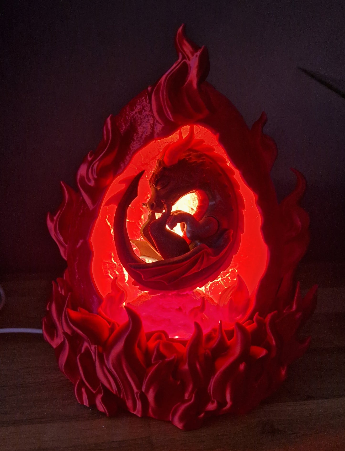 Fire Dragon Egg Lamp